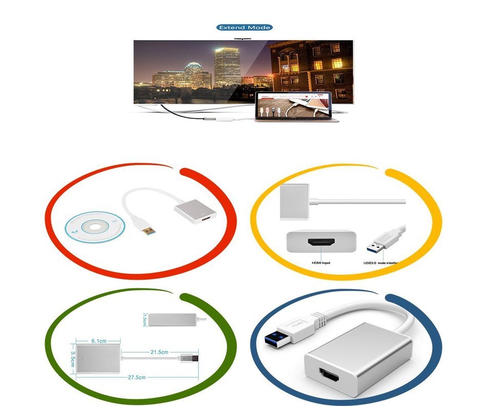USB to Hdmi Adapter USB to HDMI Video Adapter USB to HDMI Video Converter USB to HDMI Video... N6