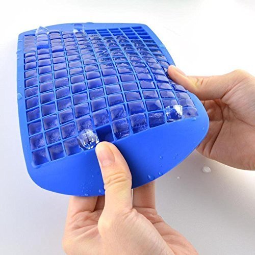 Eco-friendly Food Grade 160 Cavity Silicone Ice Cube Tray Mini Ice Cubes Small Square Mold Ice Maker