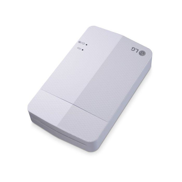 [Printer+Paper SET] New LG Pocket Photo Printer 3 PD251 [White] (Follow-up model of PD241T PD239) + LG Zink Sticker... N6