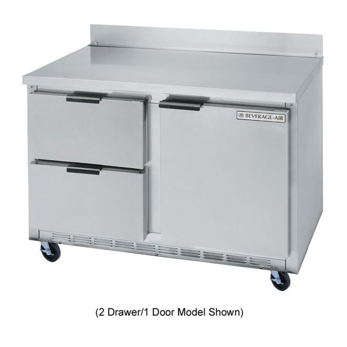 Beverage-Air WTRD60A-4 60" Compact Worktop Refrigerator 4 Drawer