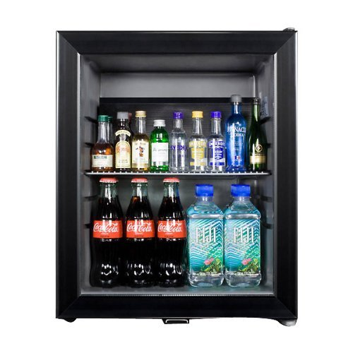 Summit MB25LGL 16" 30 Liter Capacity Thin-Line Design Minibar Front Lock Adjustable Metal Shelf Automatic Defrost...