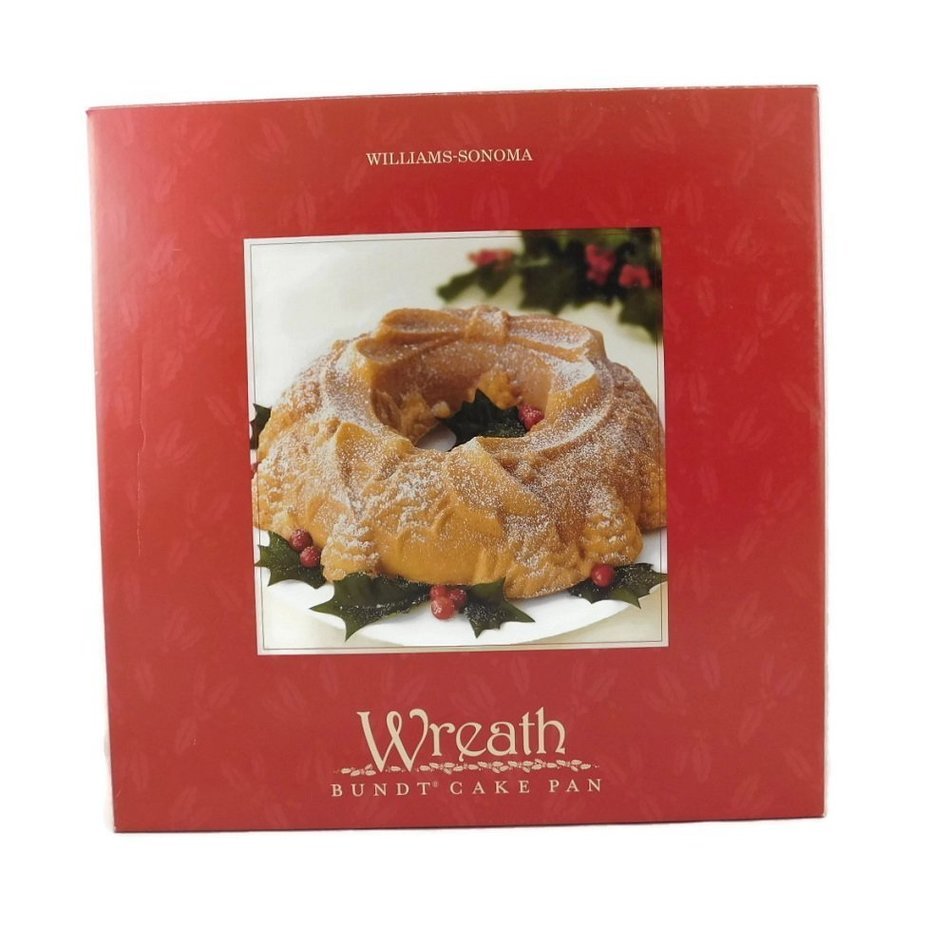 Williams Sonoma Holiday Wreath Bunt Cake Pan free image download