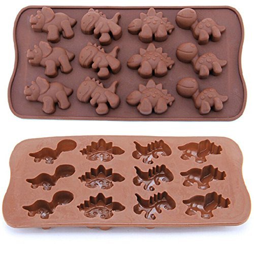 WOWAROSHI 1Pcs Different Dinosaur type silicone cake Chocolate Mold Jelly Mold Cake Moulds Bakeware