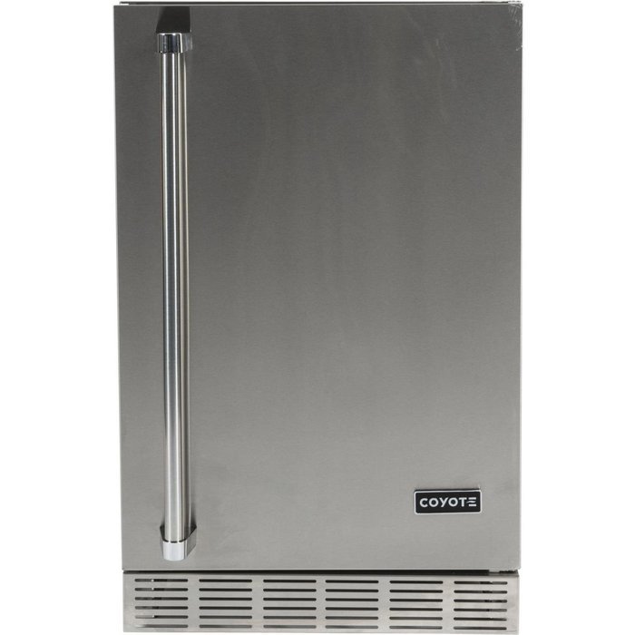 Coyote 21-inch 4.1 Cu. Ft. Right Hinge Outdoor Stainless Steel Compact Refrigerator - Cbir N3