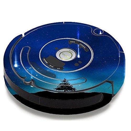 Skin Decal Vinyl Wrap For IRobot Roomba 650 655 Vacuum / Falling Stars Trees Mount
