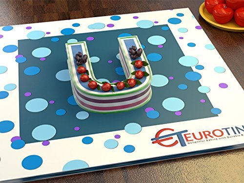14" ALPHABET "U" BIRTHDAY WEDDING ANIVERSARY CAKE TIN N4