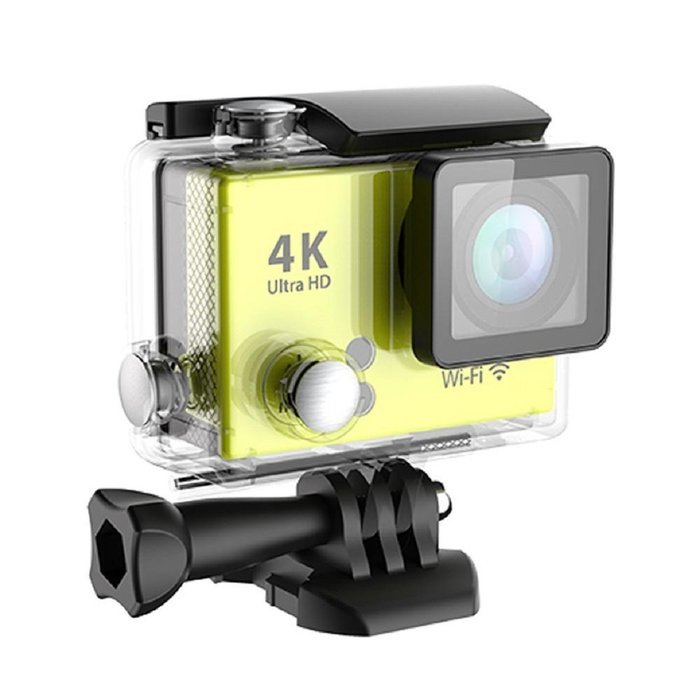 Sport Camera, TONSEE Waterproof H2R Super Slim Ultra HD 4K Video Sport Camera Remote Control, Yellow N4
