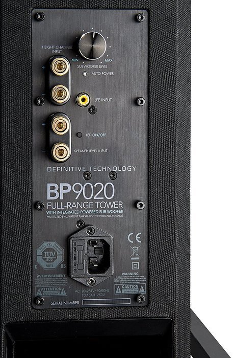 Definitive Technology BP9020 High-Performance Tower Speaker with Integrated 8&rdquo; Powered Subwoofer - (single speaker) N4