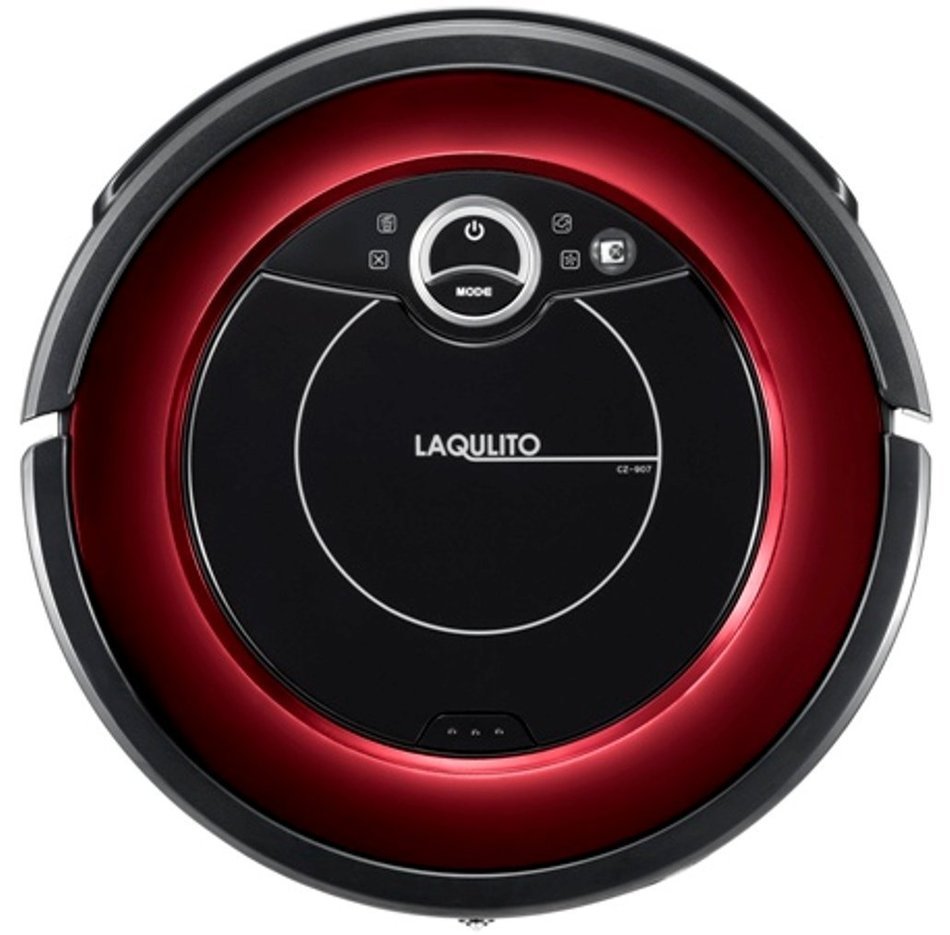 CCP Automatic robot vacuum cleaner high-grade model into [LAQULITO] walls dark red CZ-907-DR N3