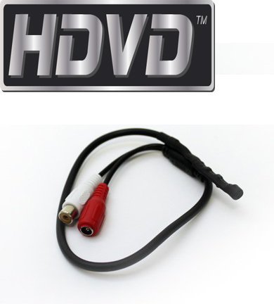HDVD&trade; High Sensitive Preamp Mini Audio Pickup Tiny Spy Microphone with Power Bypass for CCTV Surveillance Security...
