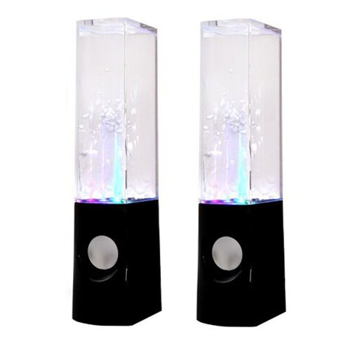 LED Light Dancing Water Show Music Fountain Bass Shock Speakers Amplifier Audio Player For Phones Computer Laptop... N12