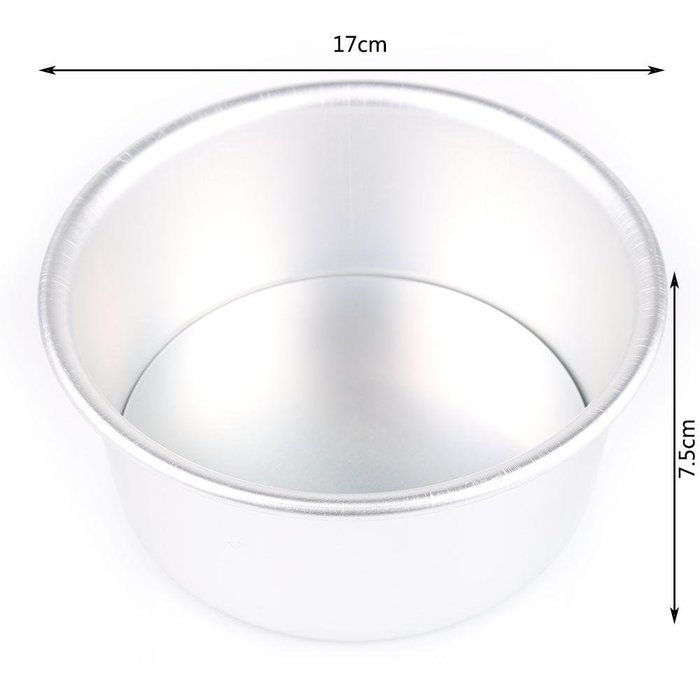 Kitchen 4/6/8" Aluminum Alloy Non-stick Round Cake Bake Mould Pan Bakeware Tool N20