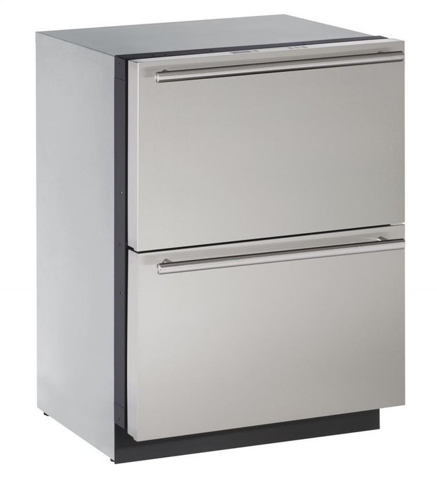 U-Line U3024DWRS00A Built-in Two Drawer Refrigerator, 4.5 cu. ft., Stainless Steel N2