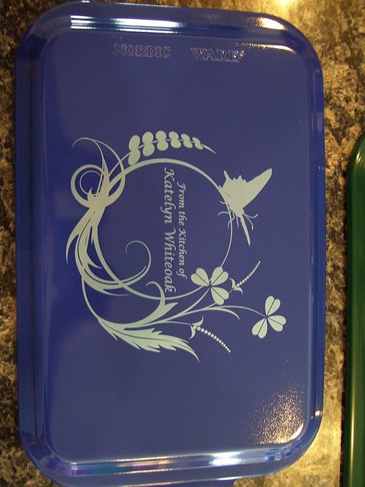 Custom and Personalized Covered Cake Pan 24 Designs Your Wording (Green)