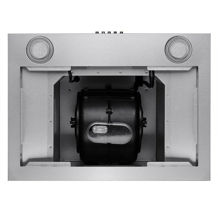 Perfetto Kitchen and Bath 36" Convertible Wall Mount Range Hood in Stainless Steel with LEDs, Push Controls &... N4