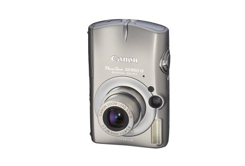 Canon PowerShot SD950IS 12.1MP Digital Camera with 3.7x Optical Image Stabilized Zoom (Titanium) N4