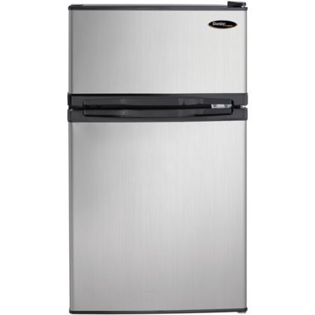 Danby Designer Cycle Defrost 3.1 cu ft 2-Door Compact Refrigerator, Spotless Steel, Silver /Model# DCR031B1BSLDD N2