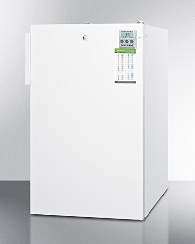 Summit CM411L7PLUSADA ADA compliant 20" wide commercial refrigerator-freezer for freestanding use with a traceable... N4