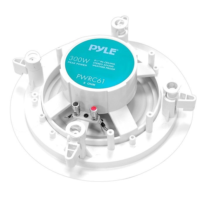 Pyle Home PWRC52 5.25-Inch Weather Proof 2-Way In-Ceiling / In-Wall Stereo Speaker (Single Speaker) N4