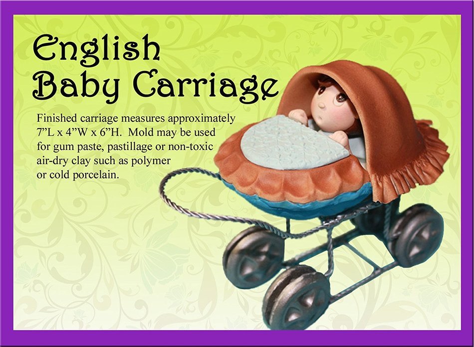 English Baby Carriage Mold for Cake (3-dimensional)