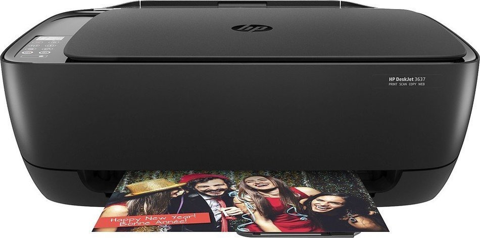 HP DeskJet 3637 Compact All-in-One Photo Printer with Wireless & Mobile Printing, Instant Ink ready N6