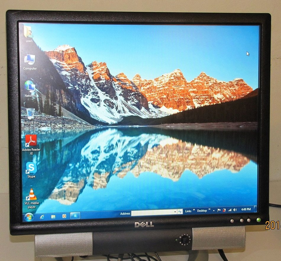 19" Dell 1905FP DVI LCD Monitor (Black/Silver) - GRADE B N6