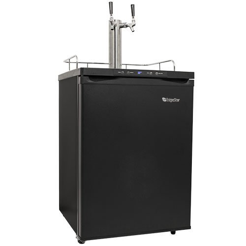 EdgeStar Full Size Dual Tap Kegerator with Digital Display - Black N3