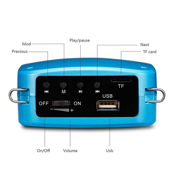 WinBridge WB003 Portable Waist Voice Amplifier with 7.4V/1200MAh Lithium Battery Suitable for Tour Guides, Teachers... N5