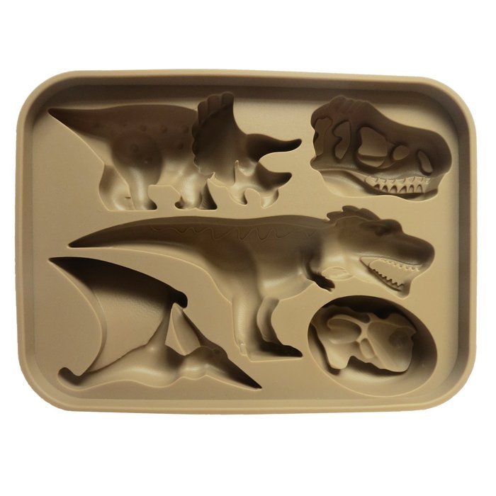 Win&Co Dinosaur Ice Trays/Chocolate Molds Set of 2 and 100% food grade pure silicone. Make chocolate dinosaurs... N2