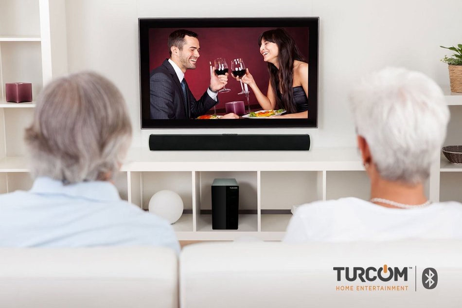 Turcom TS-404 2.1 Channel Stereo HDTV Home Theater Surround Sound Soundbar with Wireless Subwoofer, USB and Bluetooth... N5