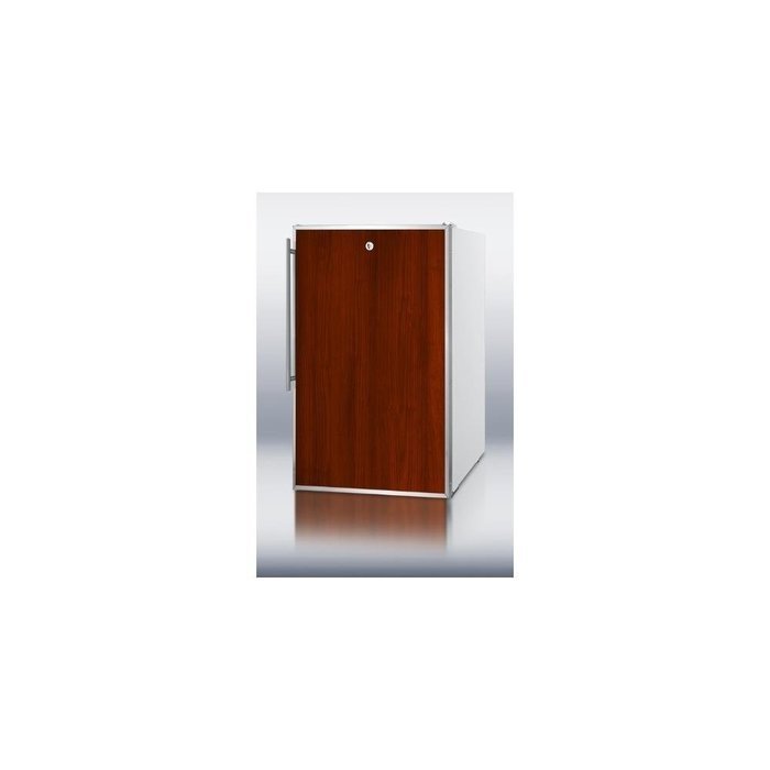 Summit FF511LBI7FR: Commercially listed 20" wide built-in undercounter all-refrigerator, auto defrost with a lock... N3