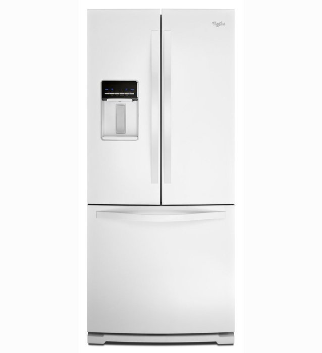 Whirlpool WRF560SEYB 19.5 Cu. Ft. Black French Door Refrigerator - Energy Star N7