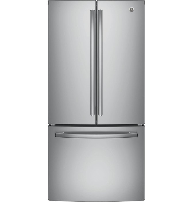 GE GNE25JSKSS 33" Energy Star Qualified French-Door Refrigerator with 24.8 Cu. Ft. Capacity, in Stainless Steel
