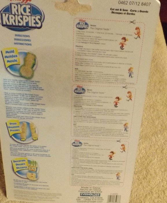 Kellogg's RICE KRISPIES Mold 5 1/4" Tall CHRISTMAS SNOWMAN Treats in 3D! (Pack of 2) N2