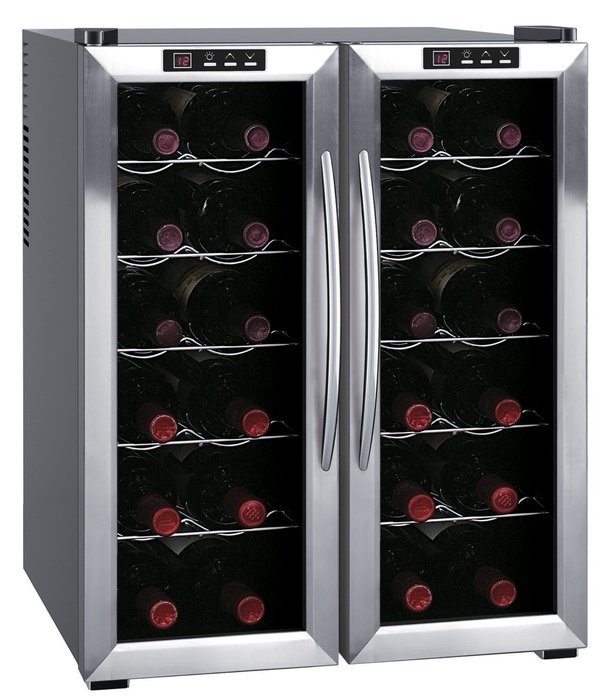 SPT WC-2461H Double-Door Dual-Zone Thermo-Electric Wine Cooler with Heating