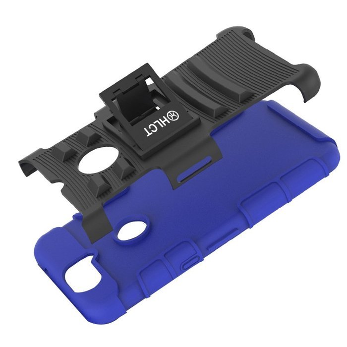 Google Nexus 6P Case, HLCT Rugged Shock Proof Dual-Layer PC and Soft Silicone Case With Built-In Kickstand for... N27