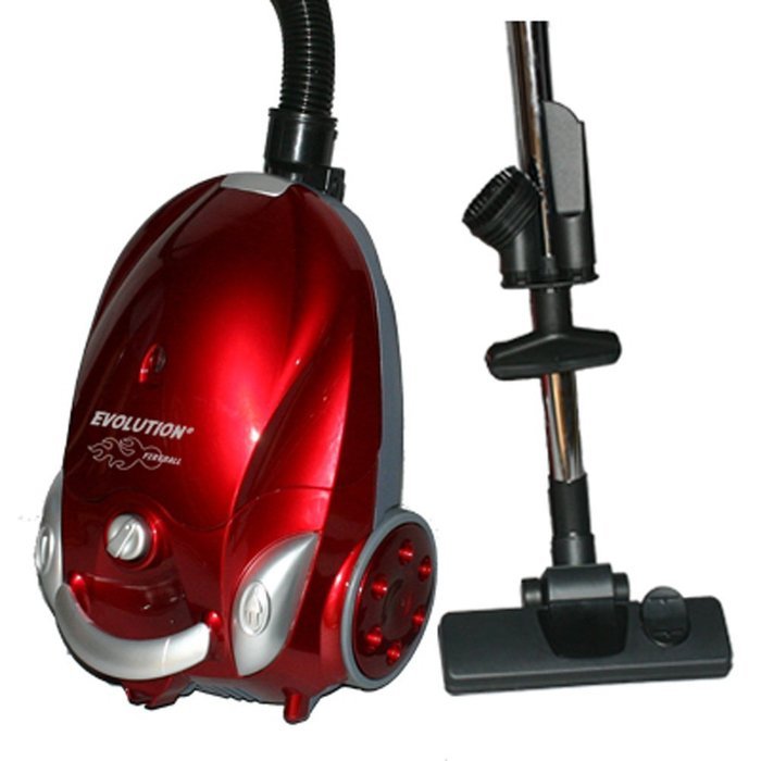 Dust Care DCC-006 Evolution Fireball Canister Vacuum Cleaner, 1200W, Red N2