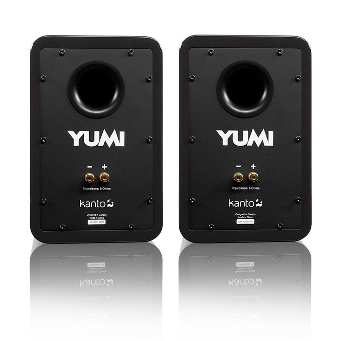 Kanto YUMI Passive Bookshelf Speakers - Matte Black (YUMIP-BLK) N7
