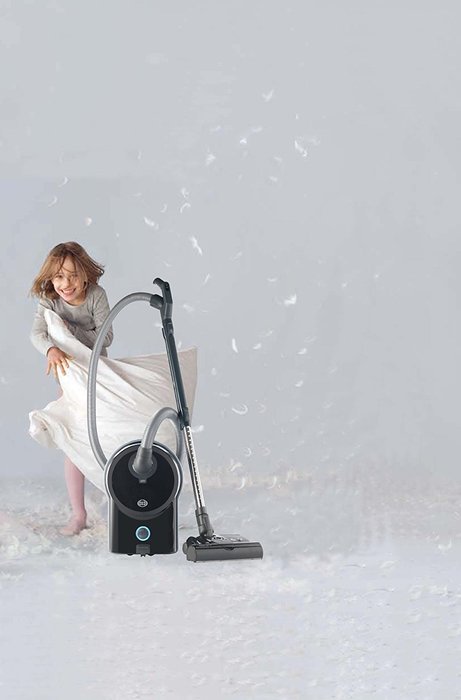 SEBO 90640AM Airbelt D4 Premium Canister Vacuum with ET-1 Powerhead, Black N3