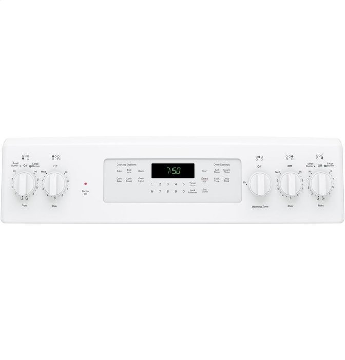 GE JB750DJWW 30" White Electric Smoothtop Range - Convection N5