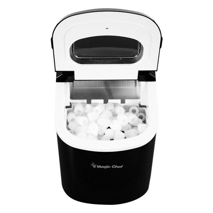 Magic Chef MCIM22B Ice Maker, 27 lb, Black N5