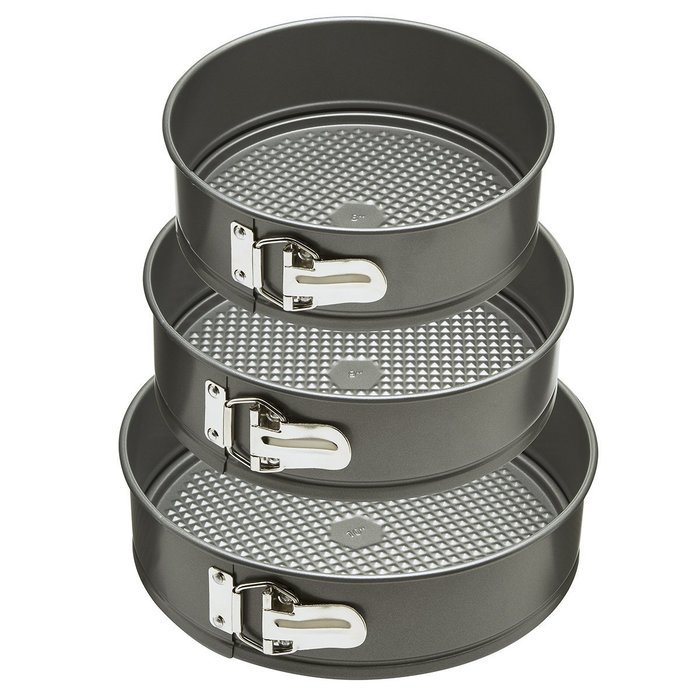Ecolution Bakeins 3 Piece Springform Pan Set &ndash; PFOA, BPA, and PTFE Free Non-Stick Coating &ndash; Heavy Duty Carbon... N10