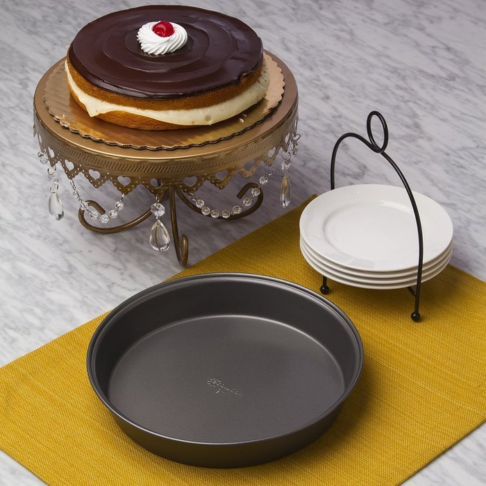Ecolution Bakeins 3 Piece Springform Pan Set &ndash; PFOA, BPA, and PTFE Free Non-Stick Coating &ndash; Heavy Duty Carbon... N12