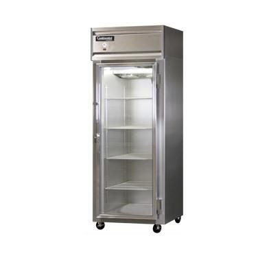 Continental Refrigerator Reach-In Display 1FX-SS-GD