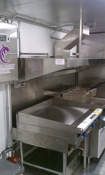 Ventilation Direct 6' Stainless Backshelf Concession Trailer Hood System N4