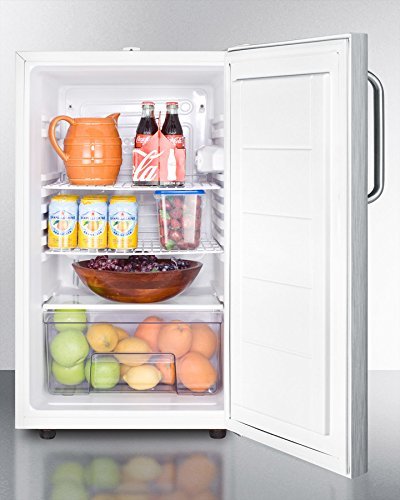 Summit FF511LBI7SSTBADA 22" ADA Compliant Commercially Approved Medical Built In or Freestanding Compact Refrigerator... N3