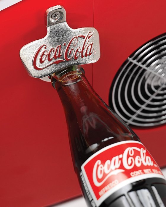 Nostalgia ICE100COKE Coca-Cola 26-Pound Automatic Ice Cube Maker N3