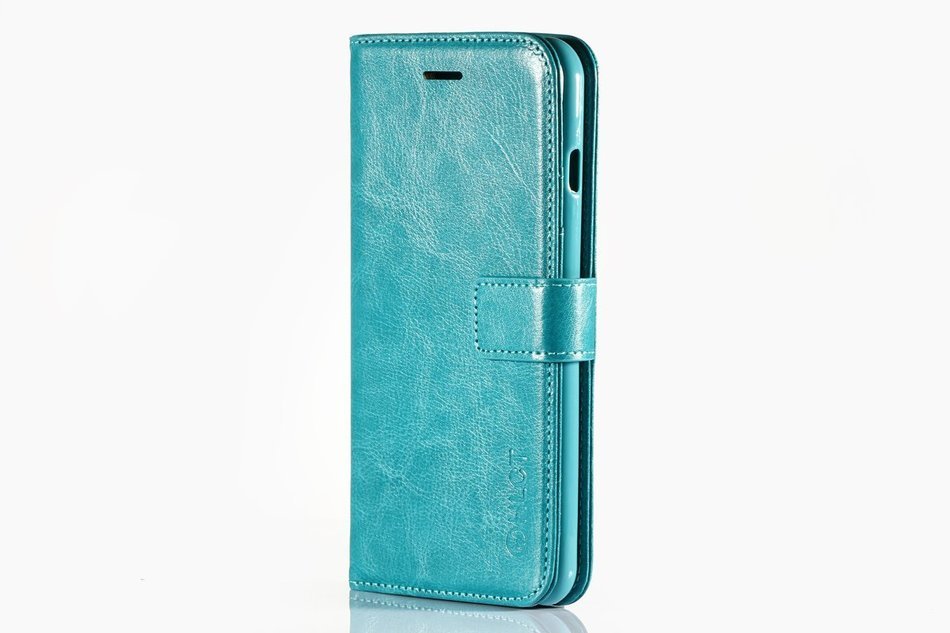 iPhone 7 Plus Case, [5.5 Inch] HLCT PU Leather Case, With Soft TPU Protective Bumper, Built-In Kickstand, Cash... N26