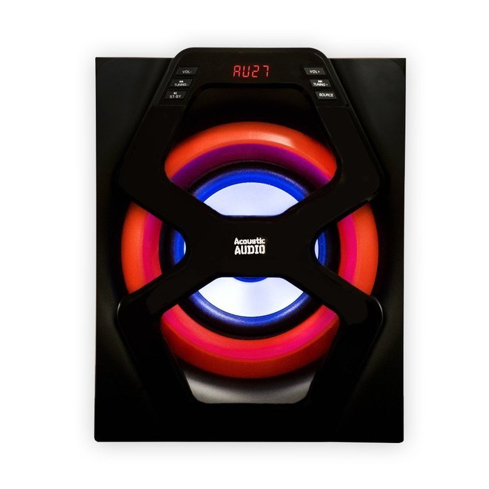 Acoustic Audio AA6101 Home Theater 5.1 Powered Bluetooth Speaker System with FM Tuner N4