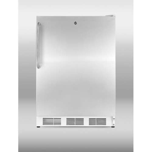 Summit ALF620LSSTB 24" Medically Approved and ADA Compliant Upright Freezer with 3.2 cu. ft. Capacity Door Lock... N3